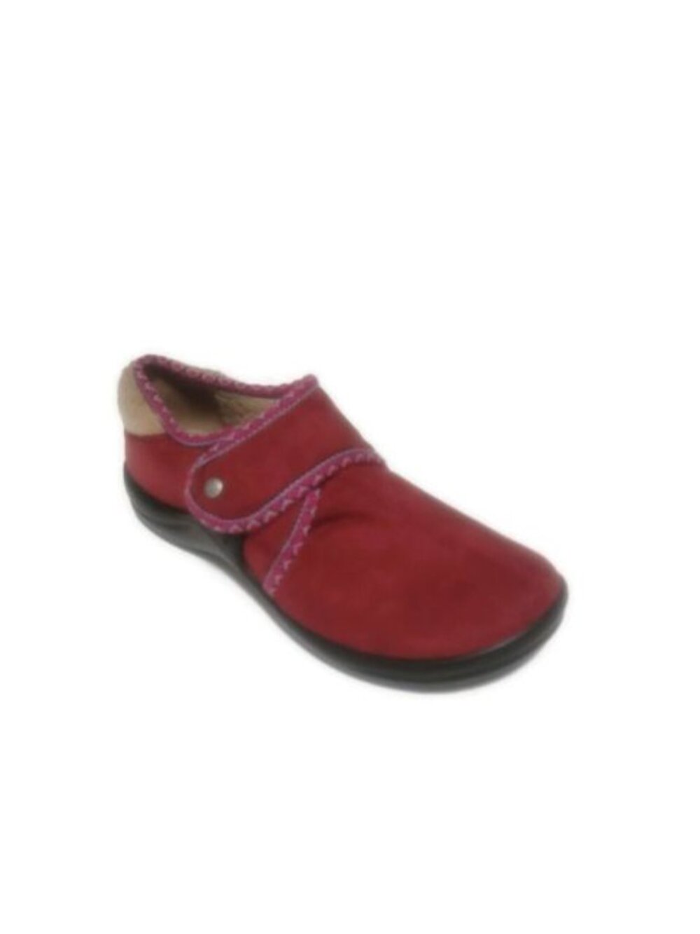 Romika Maddy H 08 Red Suede Slippers Clogs Womens Size 6 EU 37 Shearling Lined